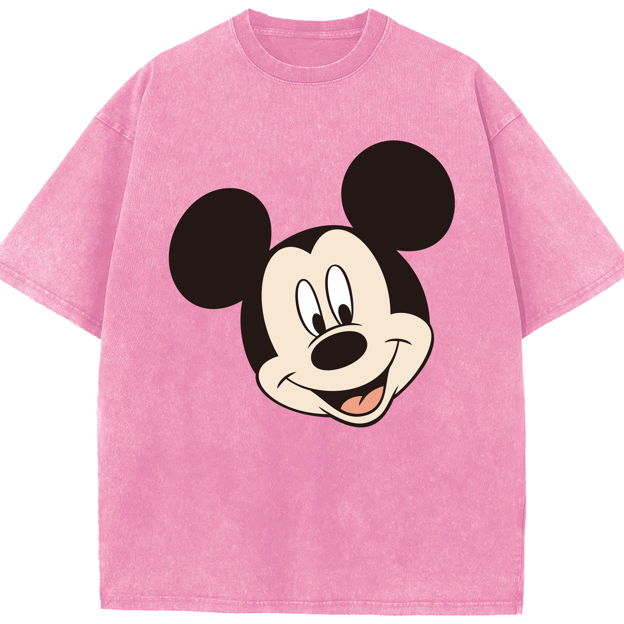 （画像用） ミッキーマウス Mickey Mouse 綿100% ヴィンテージ風 半袖Tシャツ（フロントプリント）